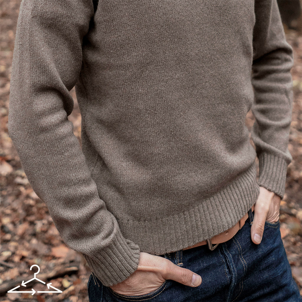Brown Recycled Cashmere Pullover